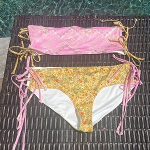 Like new love shack fancy size large two piece swimsuit